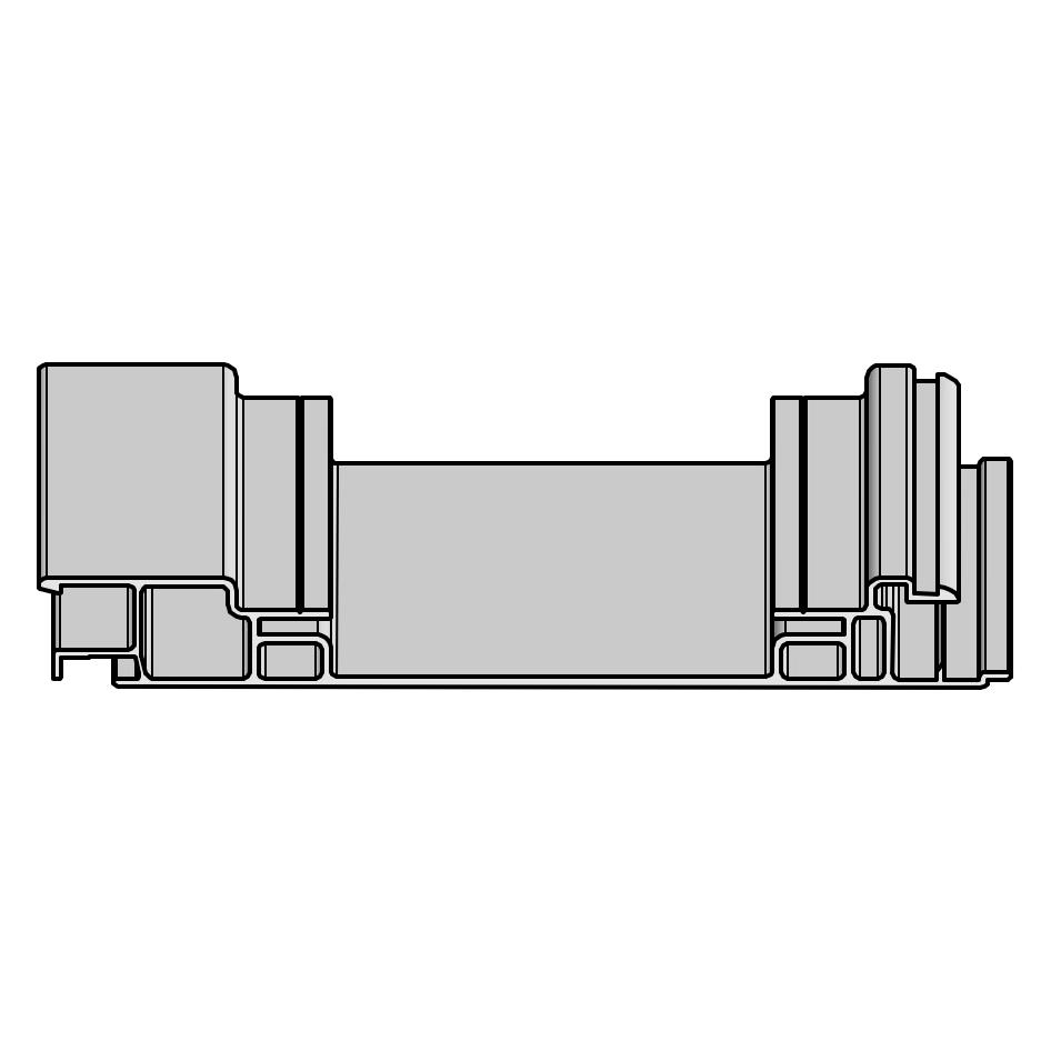 Profil bočnicový střední 200 x 25 mm pro kolejnici